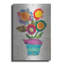 «Flower Pot 1» par St. Hilaire Elizabeth, art mural en métal, 24 po x 36 po-1367218416