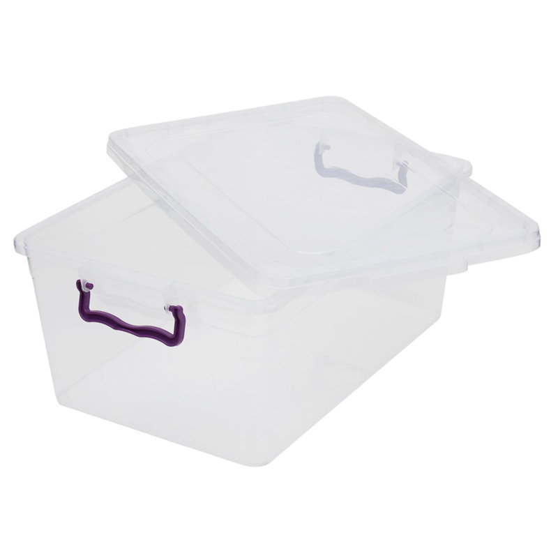 Bac en plastique, H 8 po x l 12,25 po x P 18,75 po, 20 L