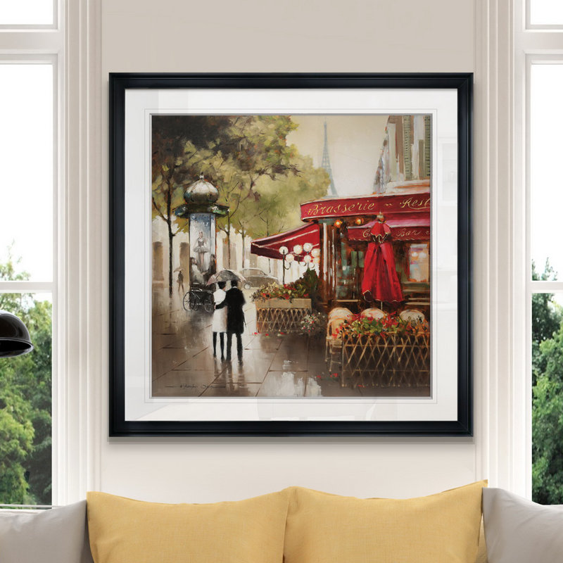 « paris », reproduction encadrée, H 16 po x l 16 po x P 1,5 po, Noir