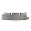 Canapé modulaire incurvé avec porte-gobelets-1532518802