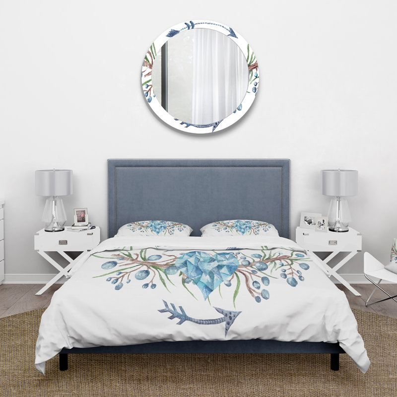Ensemble de housse de couette Fresh Tribal Vignette Wild Forest, Housse de couette simple + 1 taie décorative stan