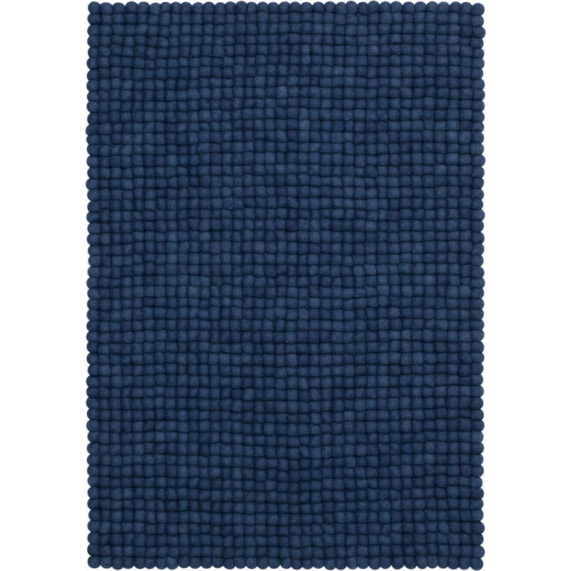 Solid Colour Wool Hand Woven Area Rug, Rectangle 120 x 170cm