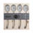 French Home Laguiole Soup Spoons with Faux Ivory Handles, 4-Piece Set