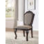 Chaise d'appoint rembourrée (ensemble de 2)