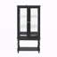 Vitrine lumineuse avec espace de rangement ouvert-133156101