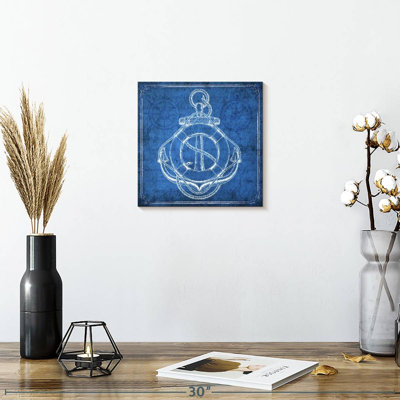 Anchor On Blue