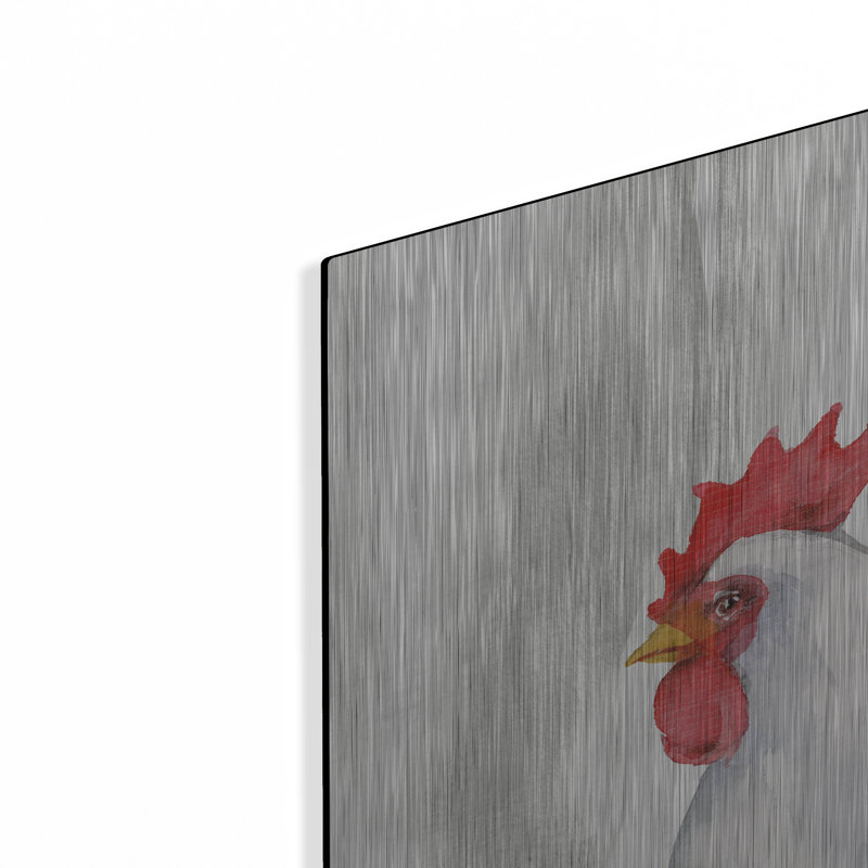 «August To Roost 4 Barn Board» par August Grove® par Katrina Pete, H 36 po x l 36 po