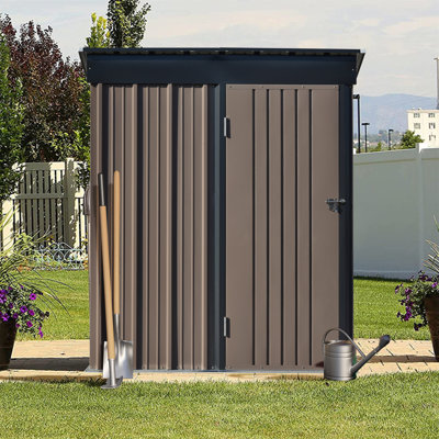 5 ft. W x 3 ft. D Metal Lean-To Garage Shed
