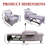 Single Sofa With Cup Tray & Adjustable Backrest, Accent Arm Chair For Living Rooms, Bedrooms And Offices, Grey-1827352800
