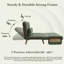 1 Seater Chenille Chaise End Sofa-446409452