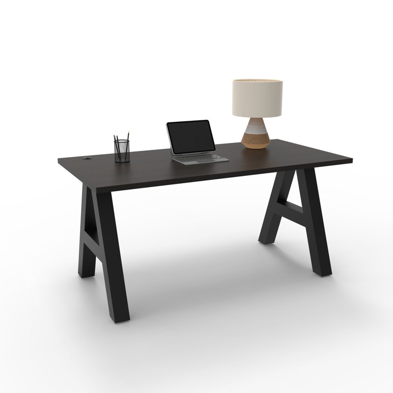 Serenity A-Frame Executive Writing Desk, 66x30, Espresso Top, 30" H x 66" W x 30" D, Espresso