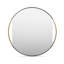Clark Round Metal Wall Mirror-491374941