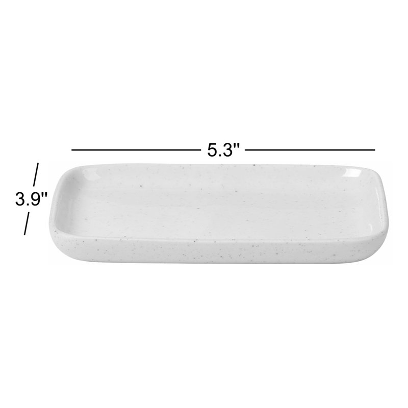 Assiette à hors-d'œuvre en céramique 5,5 po SABLO, Nuage