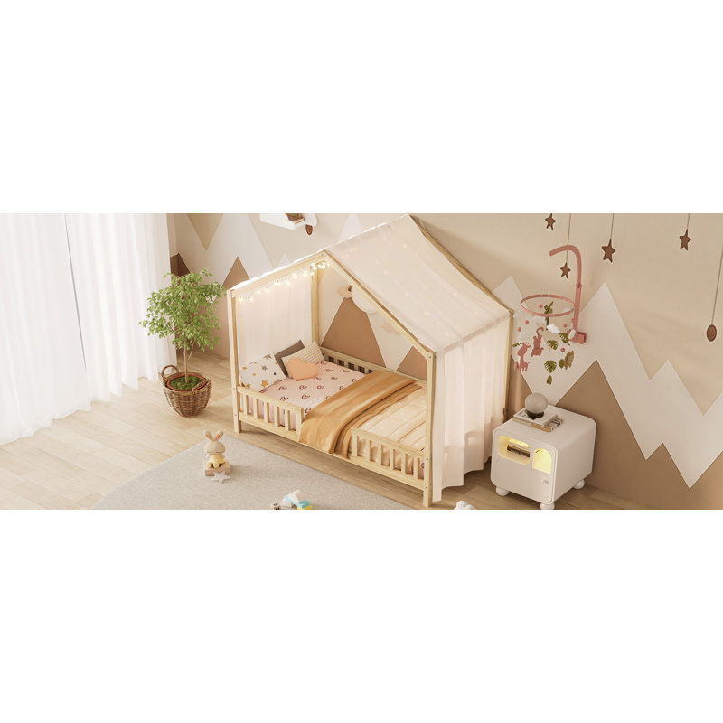 Lit simple Montessori, Lit simple, Naturel
