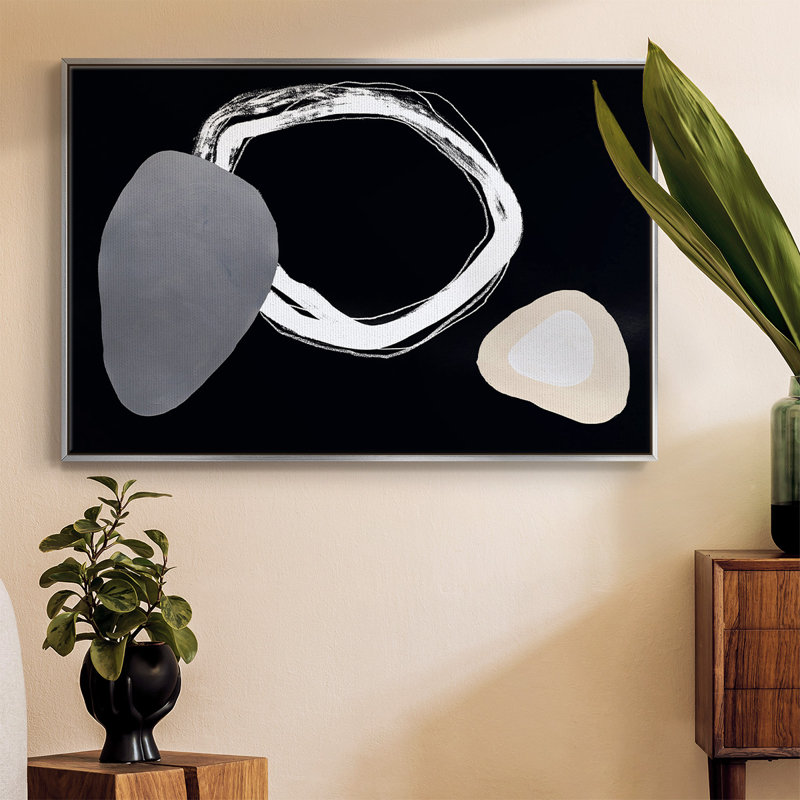 «Simply Stated II», reproduction d'art sur toile, H 27 po x l 41 po x P 2 po, Argent
