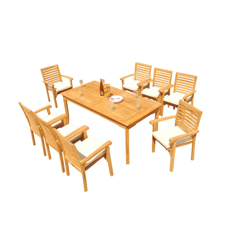 Ensemble repas pour 8 personnes Cimah, 100 po x 36 po x 31,5 po