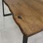 Norman Oak Unfinished Solid Wood Top Metal Base Dining Table-1530349332-1530349336