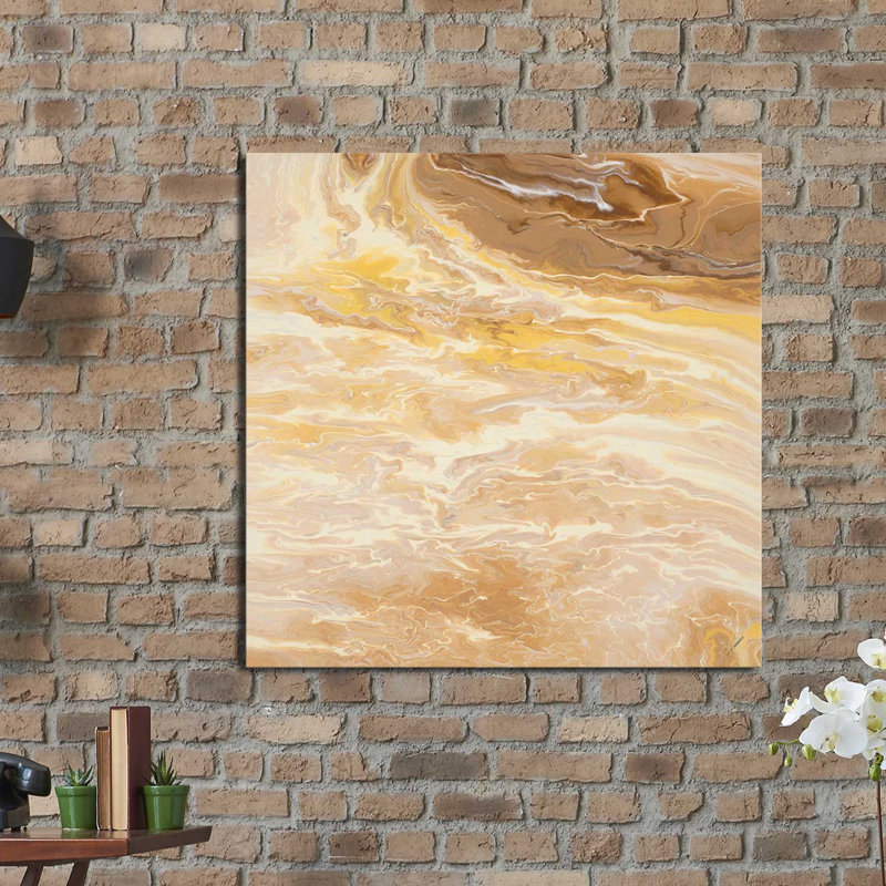 «Oasis», reproduction de peinture acrylique, H 18 po x l 18 po x P 1 po, Toile tendue