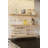 Modern Wall Shelf, Solid Wood, 15.7 x 6.3 x 15.7 Inches | Metal Brackets, 100% Real Wood, Max Load: 13.2 lbs | Elegant Gold & Brown Finish, Unique Color Variations | Perfect for Home Decor & Organization