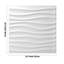 19.7" x 19.7" PVC Wall Panelling,3D Wall Panels in Wave Design,32sq.ft.(Set of 12)-70931117