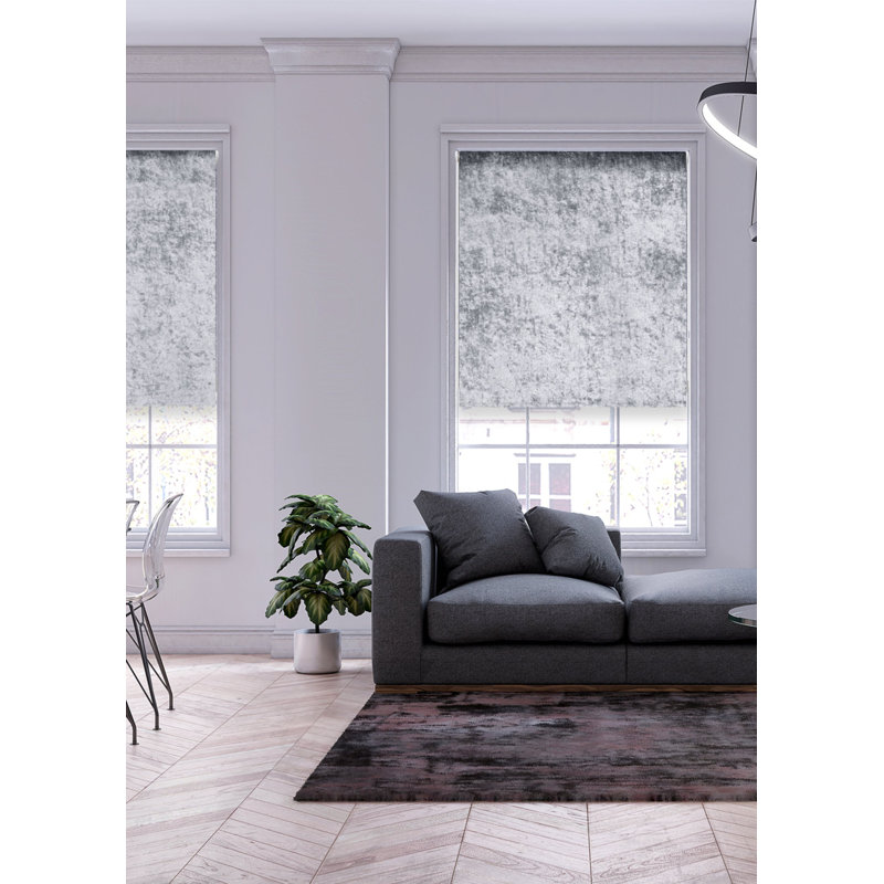 Roller Blind, 120cm W x 165cm L, Grey