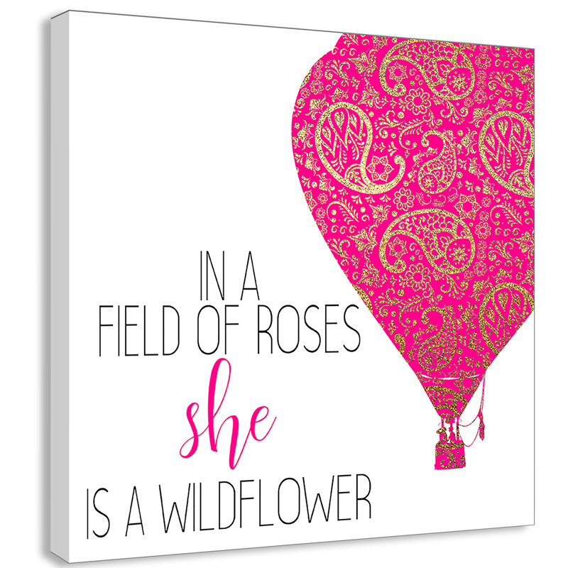 Il s’agit d’un wildflower, H 12 po x l 12 po x P 1,5 po, Toile