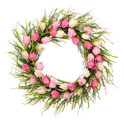 Couronne de porte 30 po Eucalyptus Floral Spring