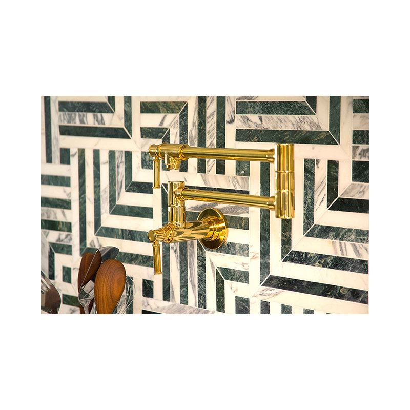 Taft Pot Filler, Aged Brass