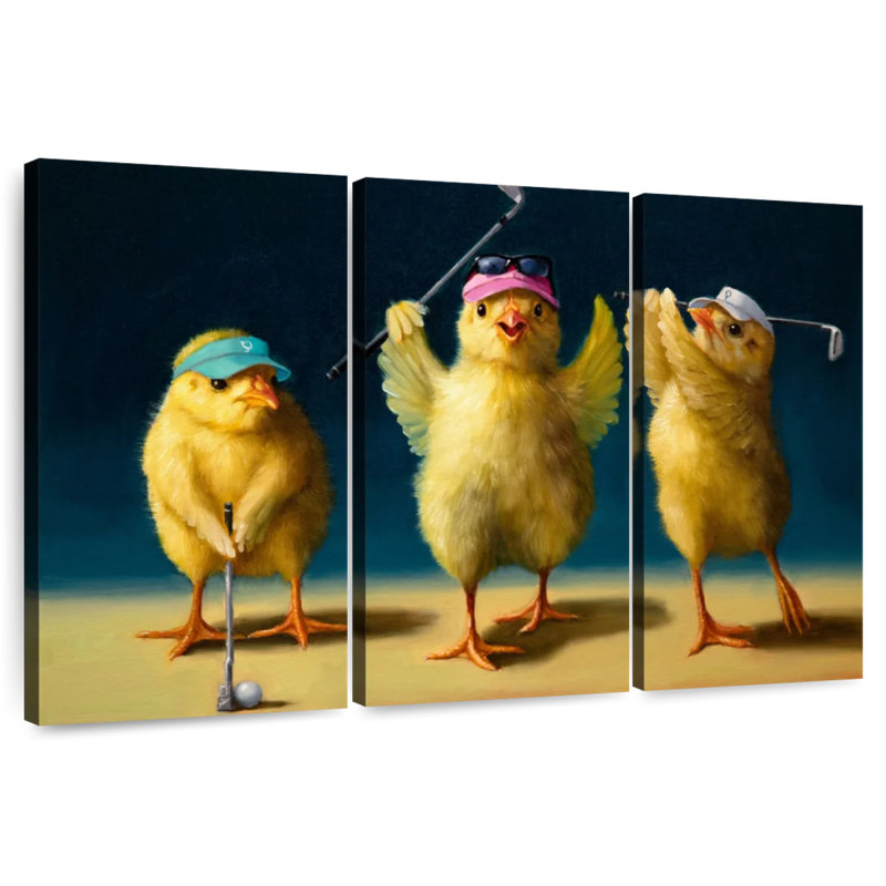Ketti Yoga Chicks Golf Chicks, 42" H x 65" W