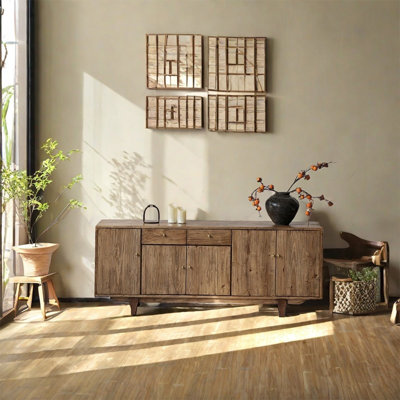 Buffet cinq portes et deux tiroirs