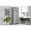 Armoire de rangement en MDF gris, style moderne avec tablette réglable pour la maison