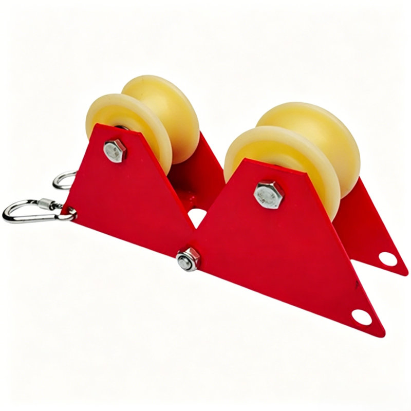 Poulie de protection manuelle à double usage pour enrouleurs de corde pour la construction en haute montagne et les travaux d'escalade