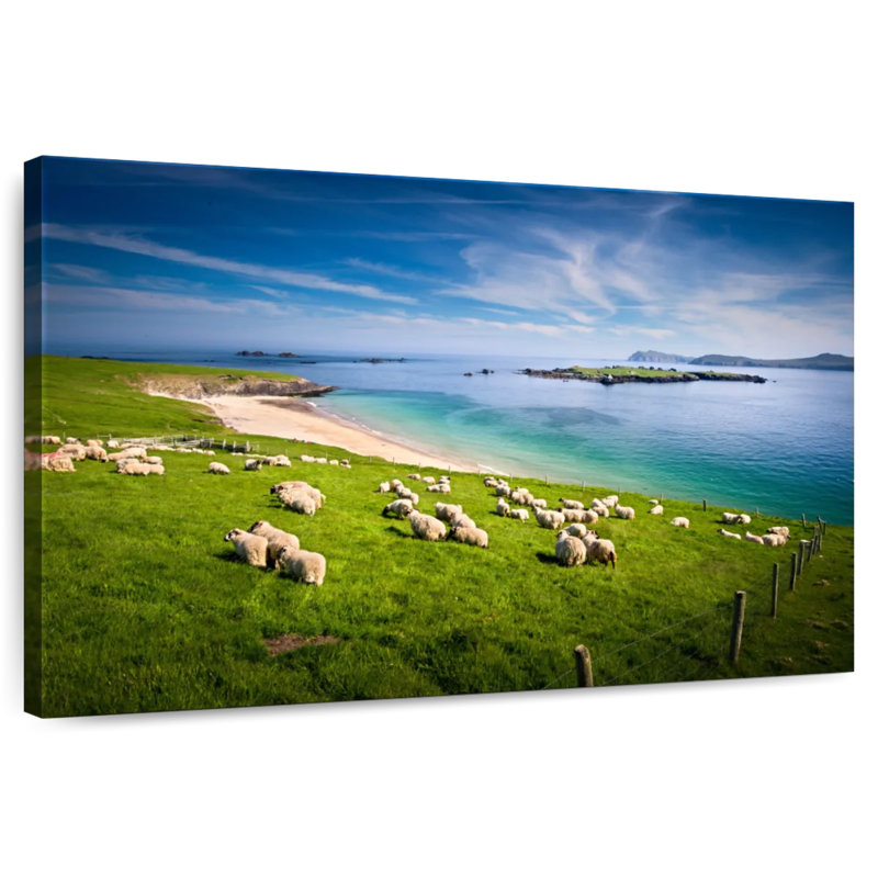 Brampt Sheep In Paradise, 30" H x 45" W