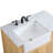 Pardue 36 " W Freestanding Standard Free Standing 1 Single Vanity Bathroom Vanity With Carrara Marble Top-426362570