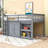 Twin Loft Bed With Cabinet, Drawer, Shelf And Desk-1661572970