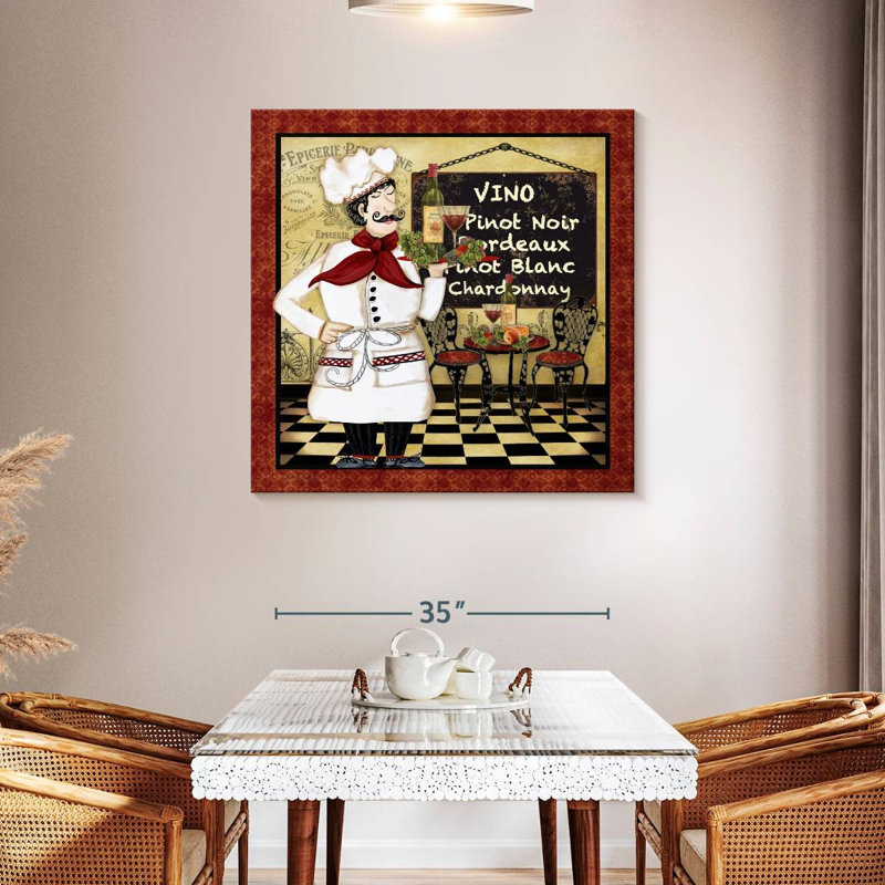 Yarlin Bistro Chef, 39" H x 39" W