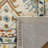Vahakn Hand Tufted Wool/Cotton Oriental Rug in Orange/Ivory/Blue-317585131