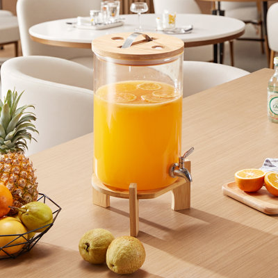 Drink Dispenser Beverage Dispenser for Parties Glass with Stand