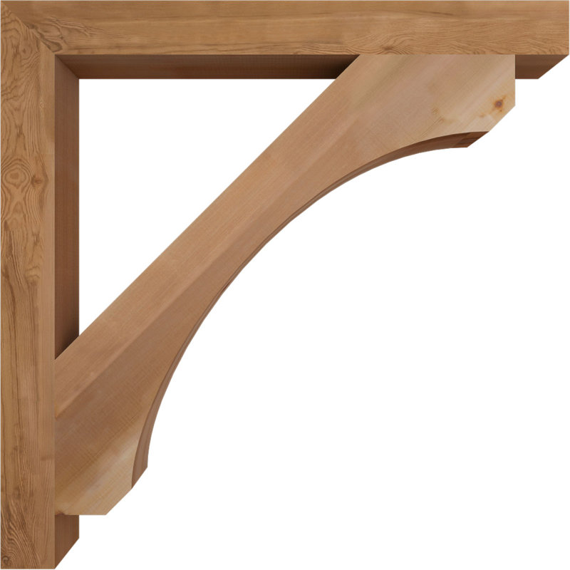 Support en blocs de cèdre rouge occidental l 3 1/2 po x P 42 po x H 42 po, Cèdre rouge, H 42 po x l 3,5 po x P 42 po, Lisse
