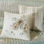 Courtepointe 6 pièces, double / grand, floral et géométrique, lit double / grand en coton gracieux avec coussins décoratifs, pièce et imprimé géométrique, décoration fascinante-127323290