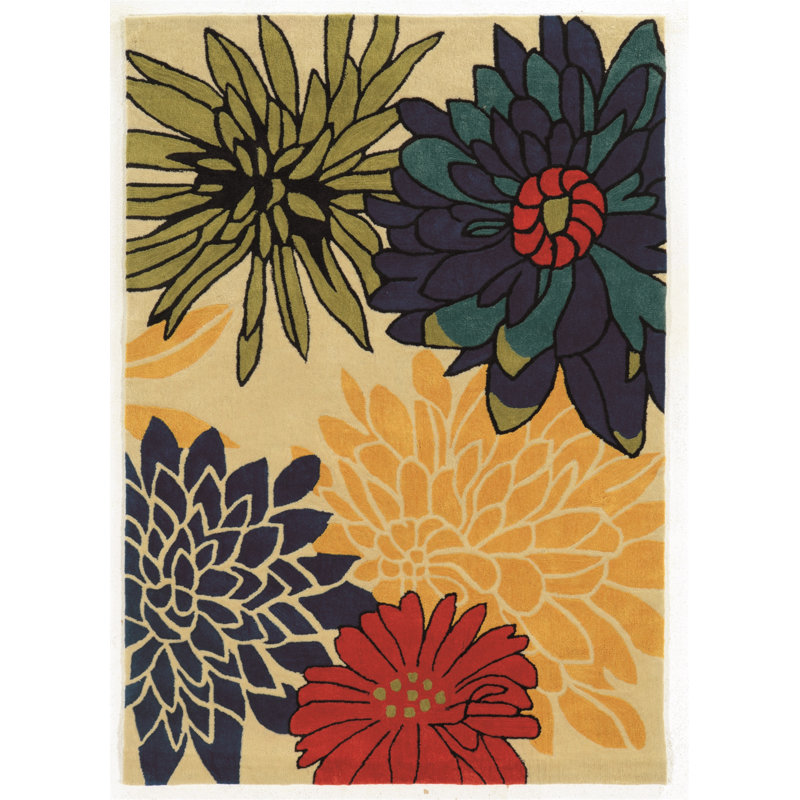 Marisela Handmade Rug Ivory And Multi, Rectangle 8' x 10'