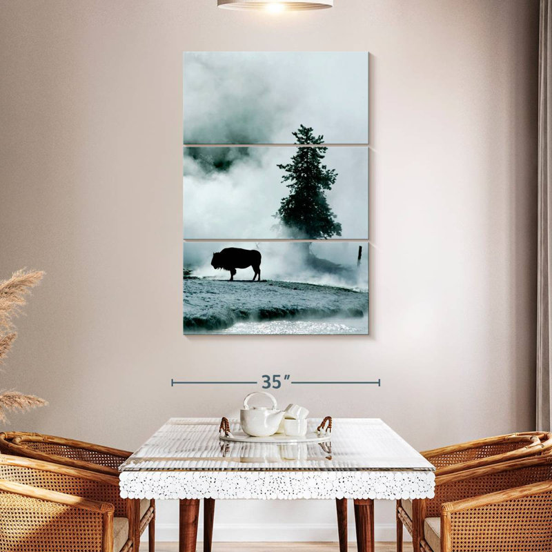 Brampt Buffalo Mist Silhouette, 50" H x 32" W