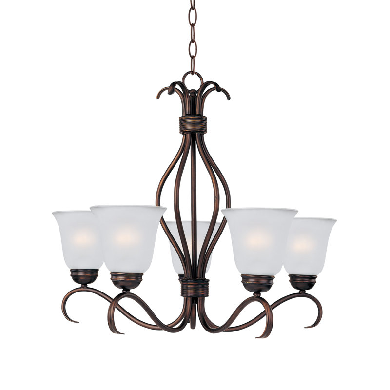 Agena 5 - Light Dimmable Chandelier, Oil Rubbed Bronze