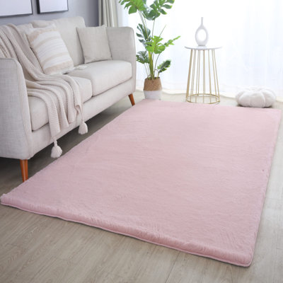 Solid Colour Knitted Area Rug