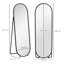 Metal Oval Floor Mirror