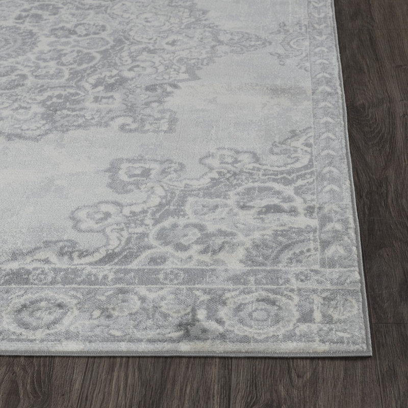 Maxence Power Loom Gray/Ivory Rug, Rectangle 80 x 150cm