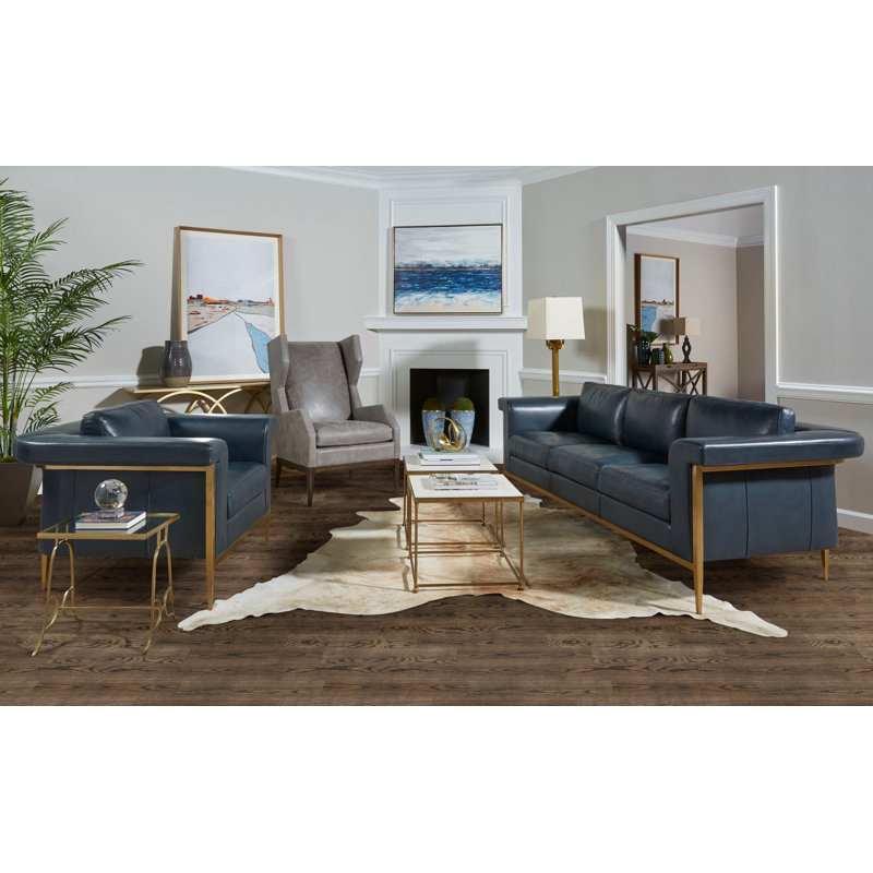 Chaise Jaedyn, Cuir véritable Nautilus