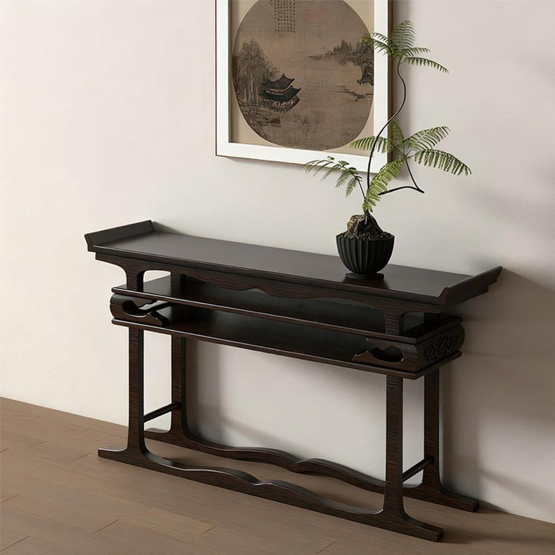 Nouvelle console en bois massif de style chinois, H 35,4 po x l 63 po x P 15,7 po