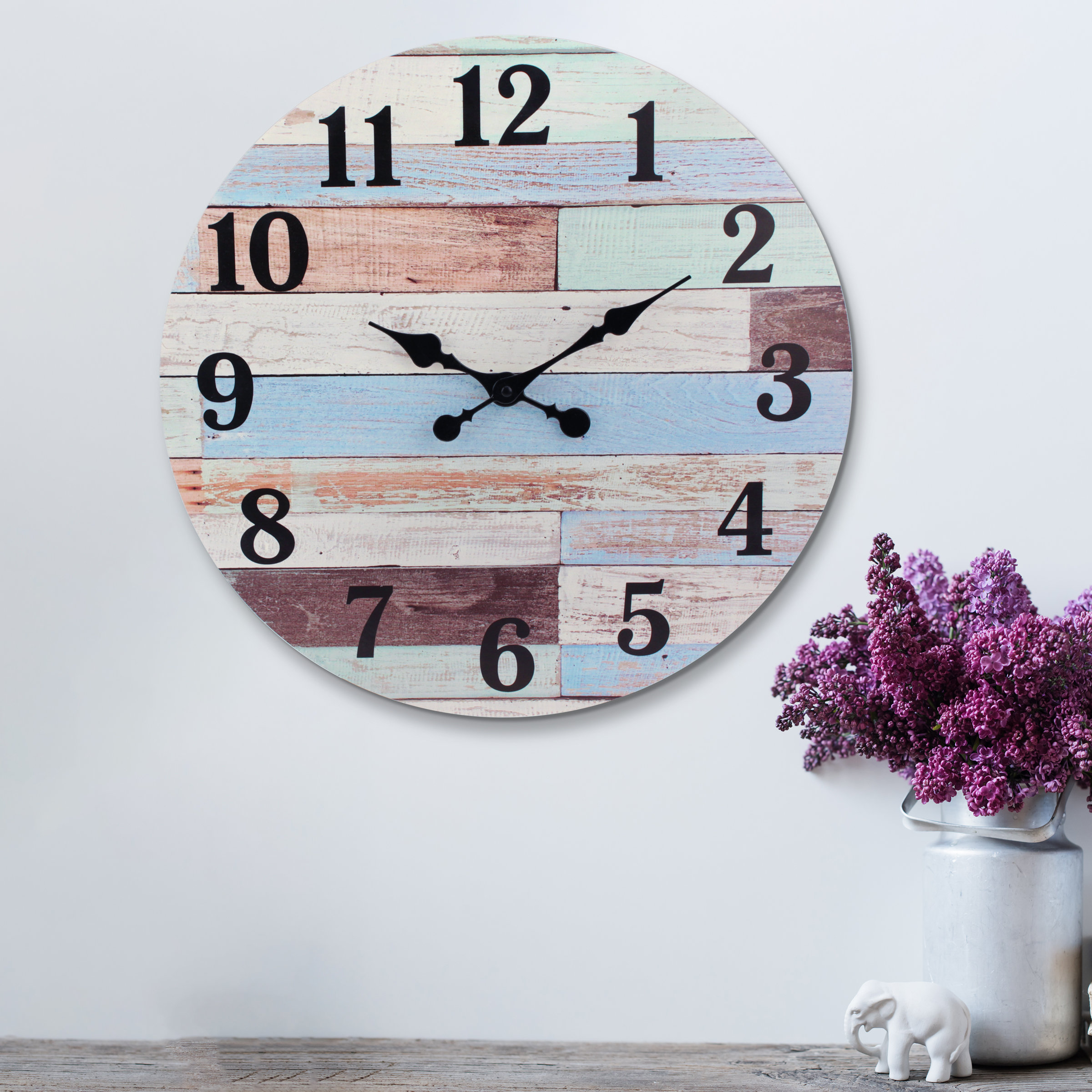 Shabby Pallet Wall Clock