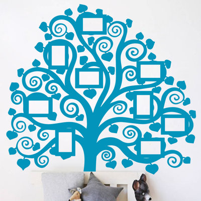 Décalcomanie murale images arbre familial